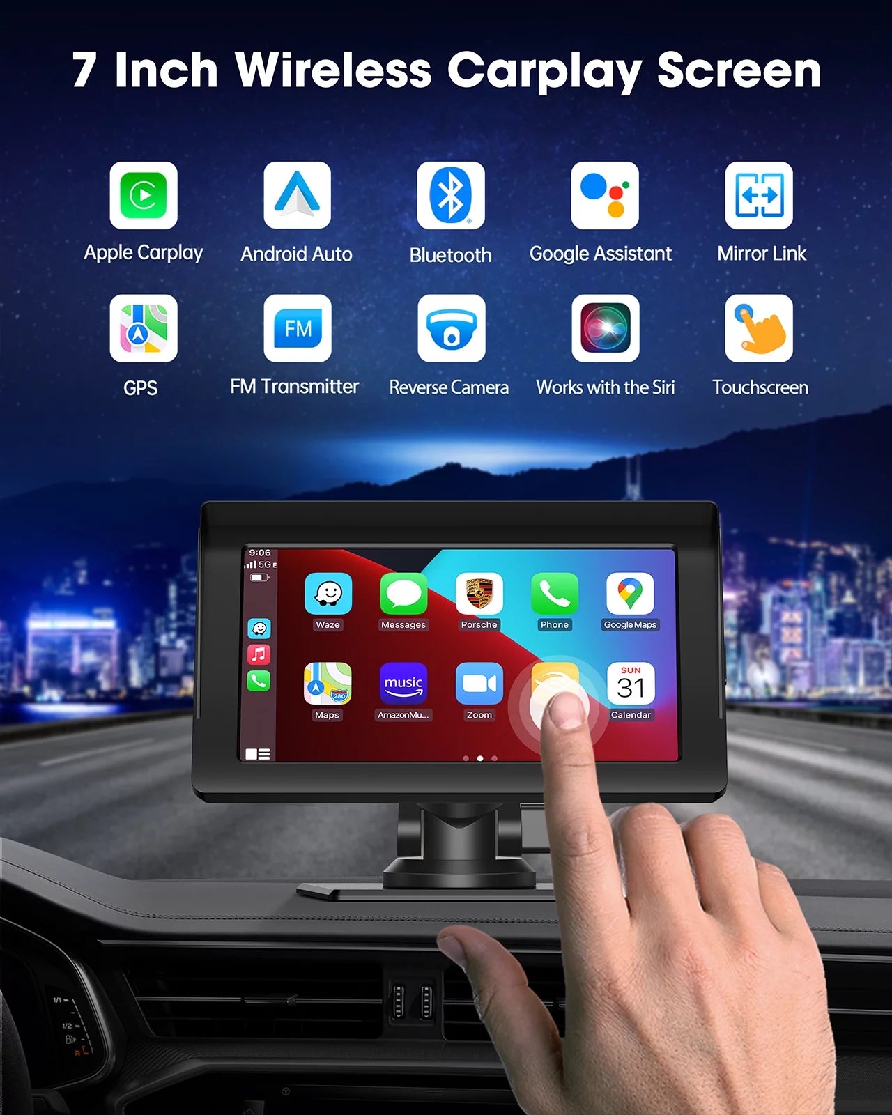 Wireless Apple Carplay & Android Auto for Car Stereo