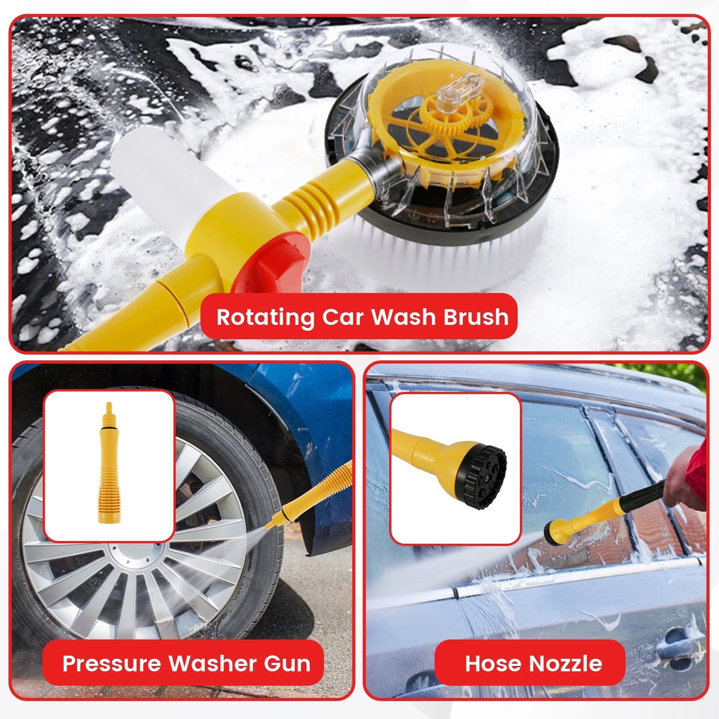Car Wash Brush Kit 