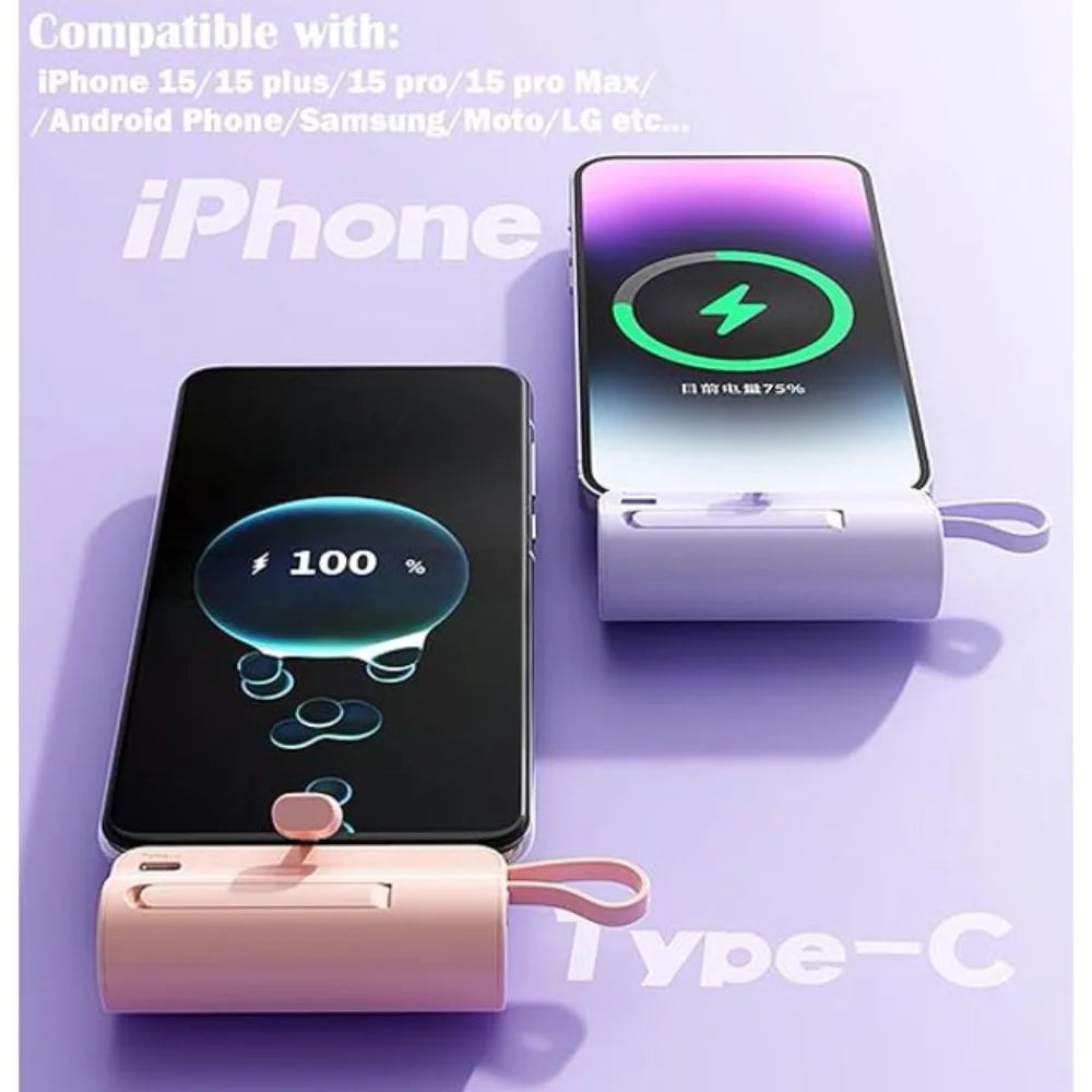 Mini Power Bank Capsule Power Phone Charger